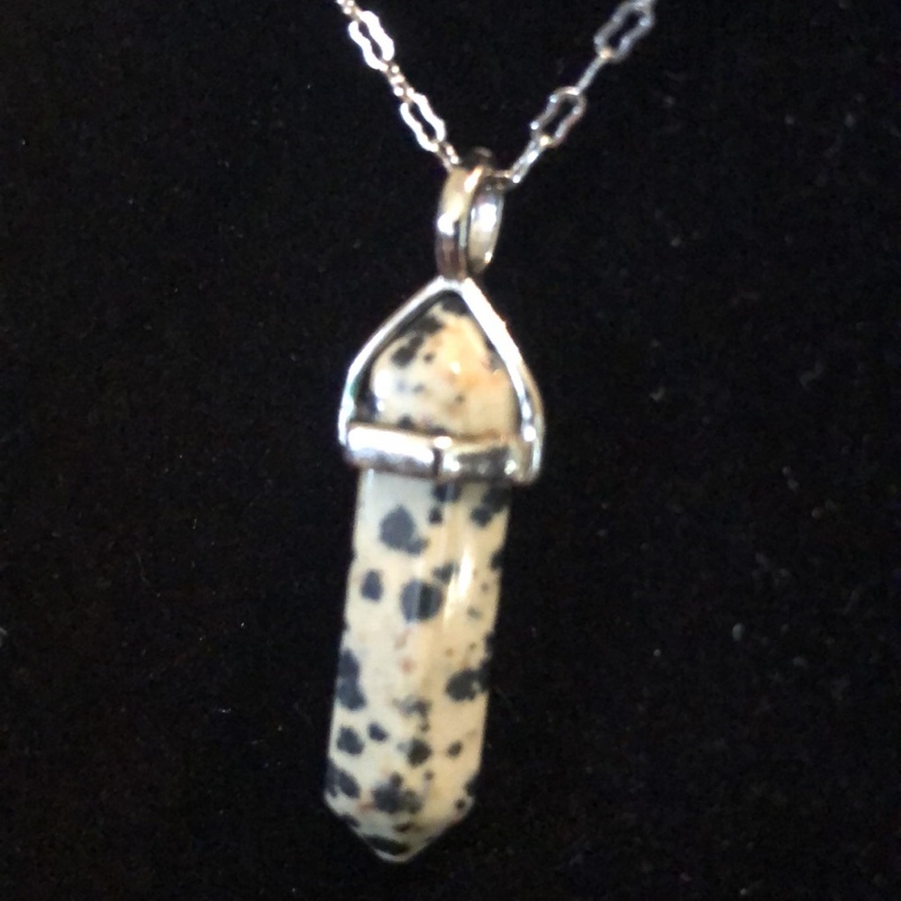 Dots Pendant Silver tone Short reusable chain necklace
